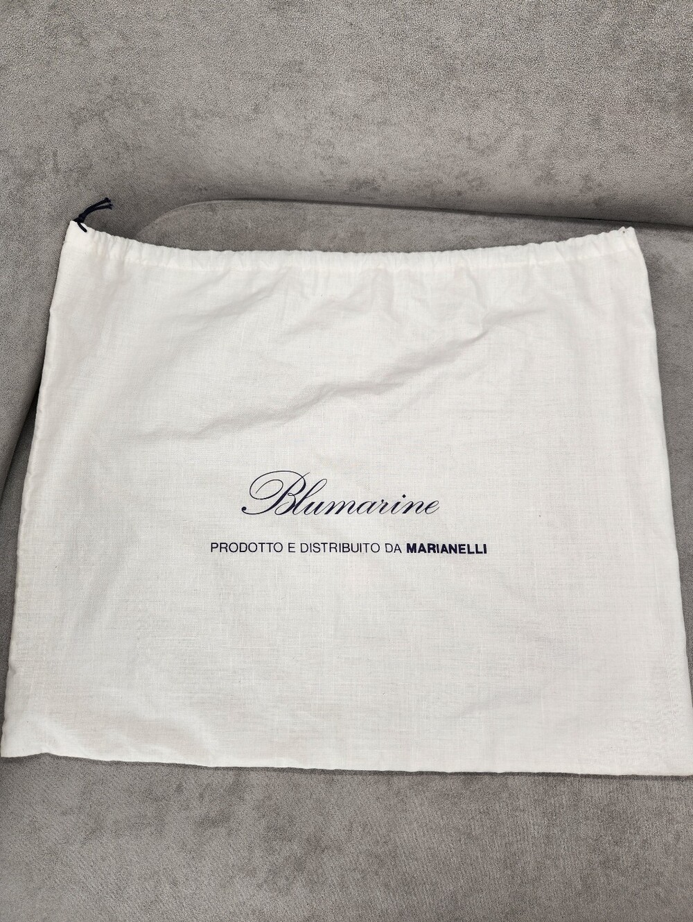 Blumarine Dust Bag Shoes Bags White Cotton Luxury Logo Designer Made In Italy